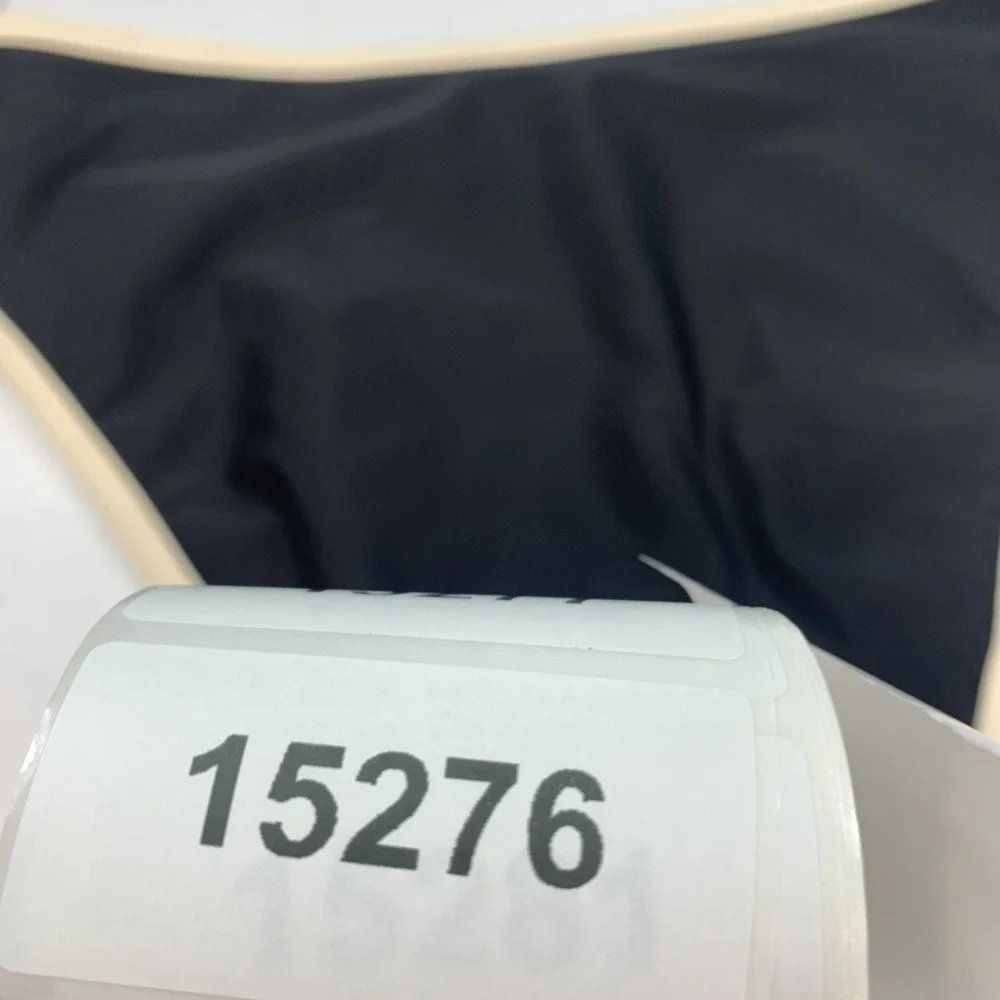 Salt & Cove Junior's Swim Bikini Bottom S Color Block Black High Waist